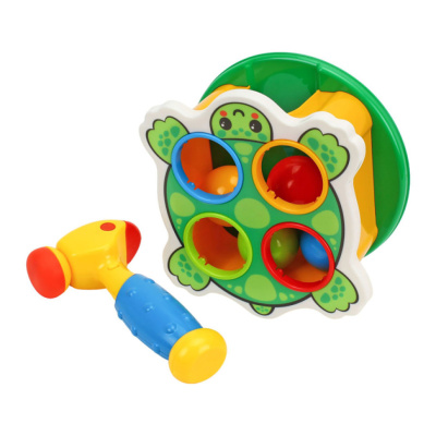 Розвиваюча гра з молоточком "FunnyTurtle" 3342TXK зі звуком, 4 кульки