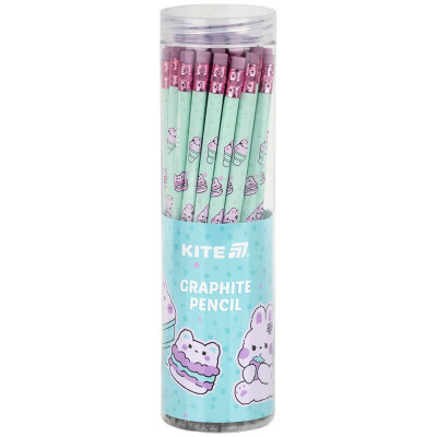 Олівець графітний з гумкою, тригранний Feel Good Kite K25-046-2