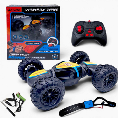 Машина на радіокеруванні POWERMOTORS (акум, 2 пульти керування) у короб.26*29*8,5см (БЛАКИТНИЙ) MIC PM3410