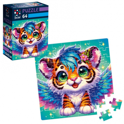 Пазли De.tail. Крилате тигреня 64 деталі Vladi Toys DT1234-02