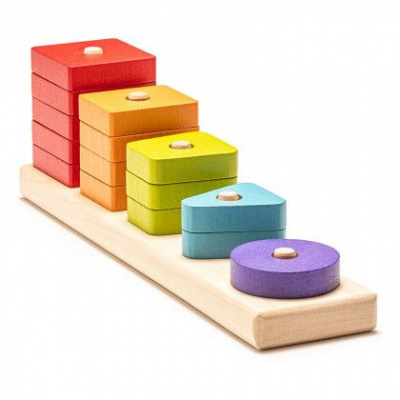 Деревʼяна іграшка Геометричний сортер Cubika 15320