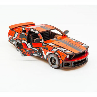 Дерев'яний 3D конструктор Mustang GT Puz-00641, 162 деталей