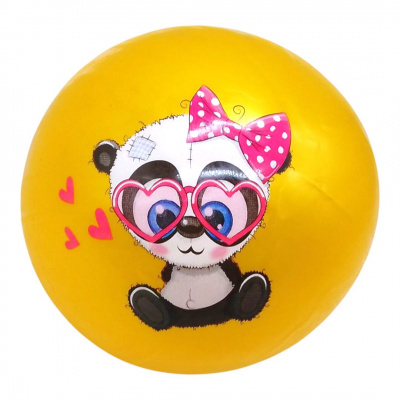 Мʼячик гумовий Тваринки 23 см (жовтий) MIC BT-PB-0200