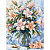 Картина по номерах Квіткова поема 30х40  см Ідейка KHO3281