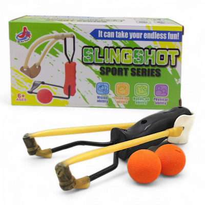 Ігровий набір Рогатка + мʼячики (17 см) MIC 1806F4