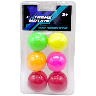 Мʼячики для тенісу (матеріал PP, 6 шт в упак.слюда) MIC TB2616