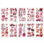 Набір тимчасових тату "Кольорові міні №2" color-tattoo-mini-set-2-30-F30, 30 штук, розмір 9,5 х 9,5 см