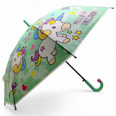 Парасолька дитяча (довжина 65 см, діаметр - 75 см) мʼятний MIC C68530