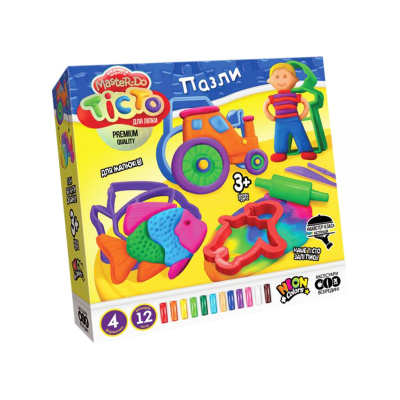 Тісто для ліплення Master-Do: Пазли (укр) Dankotoys TMD-11-01U