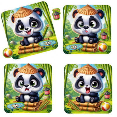 Гра розвиваюча Vladi Toys магнітна Емоції Пандочки (укр) Vladi Toys VT3220-06