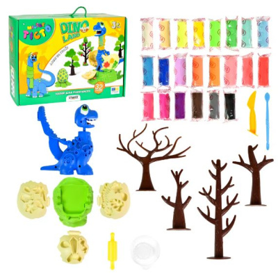 Набір для творчості Містер тісто. Dino Land, українською мовою Strateg 41035
