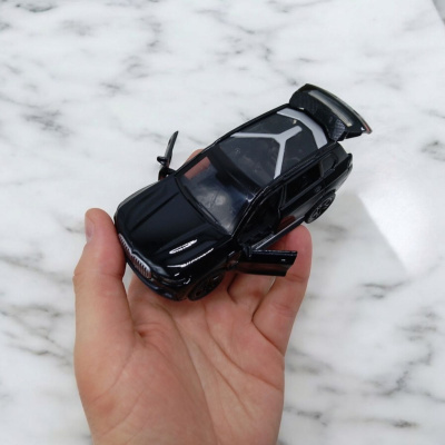 Машинка металева BMW із серії Автопром, інерційна, двері (чорна) Автопром AP74132