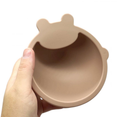 Мисочка силіконова (рожевий) Lindo 965-1