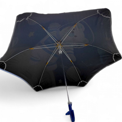 Парасолька тростина, поглиблений купол, світовідбиваючі смужки, свисток; висота - 66 см, діаметр купола - 77 см (ЖОВТА) MIC C68654