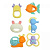 Набір брязкалець 6 штук в пакеті Baby Toys 032