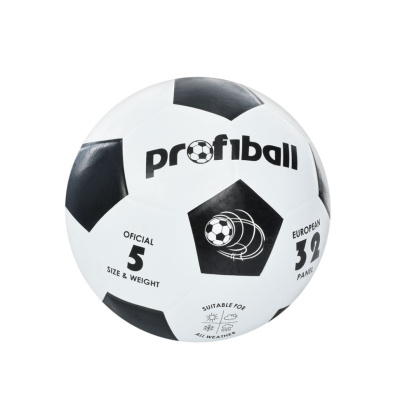 Футбольний м'яч "Profiball" VA 0014-1(Black), розмір № 5 гума