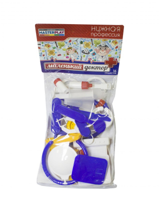 Ігровий набір Маленький доктор (16 шт) Colorplast 1-035