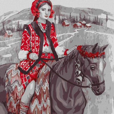 Картина за номерами "Мандрівка рідним краєм" ©Katya Poltavska  KHO2537 40х40 см Ідейка