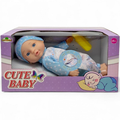 Пупс 30 см, з аксесуарами (БЛАКИТНИЙ) senyibebe SY041-5/SY041-4/SY041-3