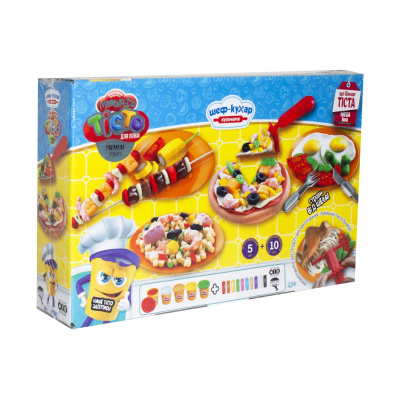 Тісто для ліплення Master-Do: Шеф-Кухар. Кулінарія MEGA BOX (укр) Dankotoys TMD-09-01U