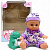 Пупс Cute Baby (висота - 16 cм) бузковий LUNABEBE HX623-5/7