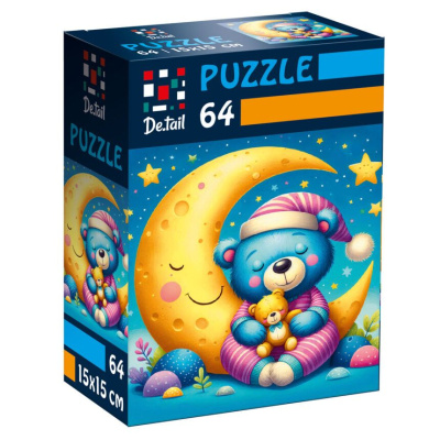Пазли De.tail. Сонне ведмежа 64 деталі Vladi Toys DT1234-05