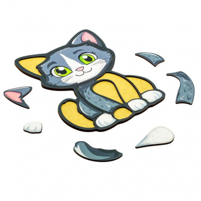 Пазл-складалка Котик 13 частин PuzzleOk PuzzleOk Puz-22958