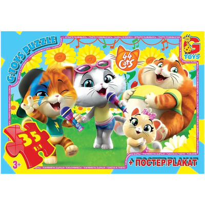 Пазли 44 кошенятка, 35 ел Gtoys YT60