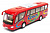 Інерційний автобус Coach (червоний) Kinsmart KS7101W