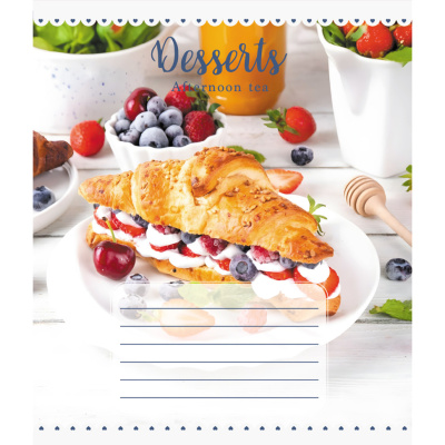 Зошит для школярів "Десерт" 018-590546L-1 у лінію, 18 аркушів