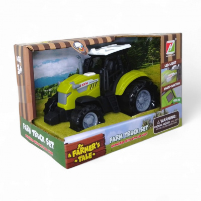 Машинка Трактор на батарейках, світло, звук, 11 см Huanzhi Toys 550-1P