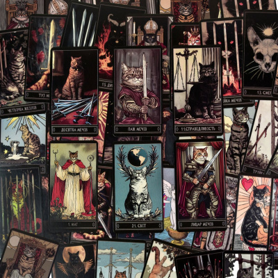 Карти гадальні  Таро: Коти (78 карт), укр Strateg 30882