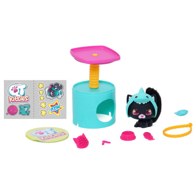 Ігровий набір QT Kitties. Кошеня Еш (фігурка, будиночок, аксесуари) QT Kitties 450001-6