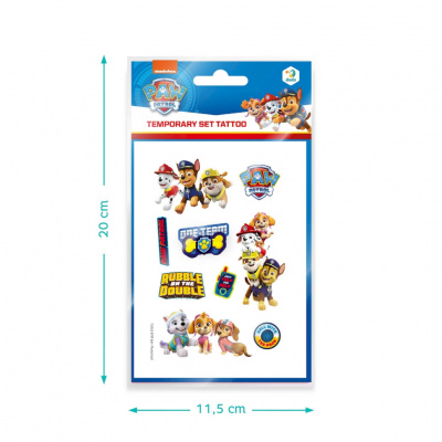 Набір дитячих тимчасових татуювань "Paw Patrol Команда" 200435, 4 листи