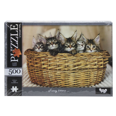 Пазли Веселі кошенята, 500 елементів Dankotoys С500-14-01,02,03,04...12