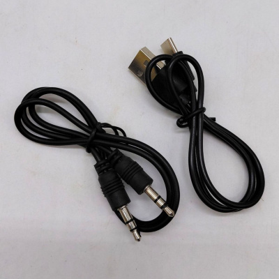 Колонка, довжина 10 см, підтримка TF-карти, роз’єм AUX, type-С, USB, вбудований акумулятор, регуляція гучності, в коробці (БЛАКИТНА) MIC C77535