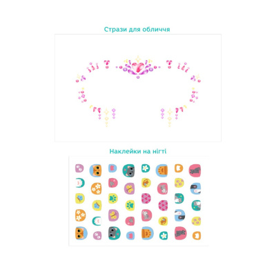 Набір страз і наліпок на обличчя та нігті "Пані Киця" 300859