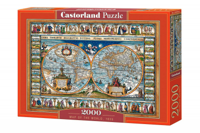 Пазли Карта світу, 2000 елементів Castorland С-200733