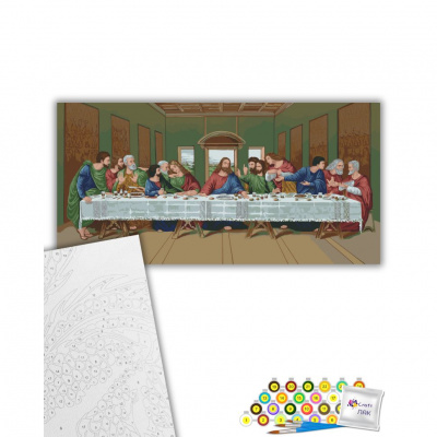 Картина за номерами Таємна вечеря, 80х40 см Art Craft 16137-AC