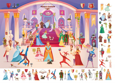 Книга-картонка Великий віммельбух. Замок принцеси  (укр.) Crystal Book F00028200