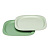 Тарілочка для годування Зелена серія, м'ятна MiC 37068