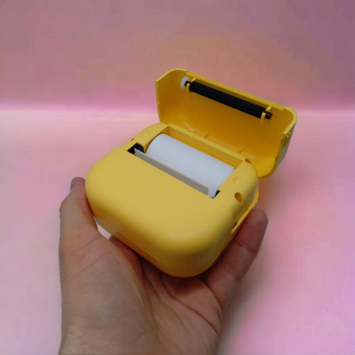 Портативний термопринтер Portable mini printer (жовтий) MIC C65319