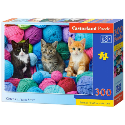 Пазли Кошенята у пряжі, 300 елементів Castorland B-030477