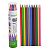 Олівець 12 кольорів CR-888T, еластичний у тубусі "С"