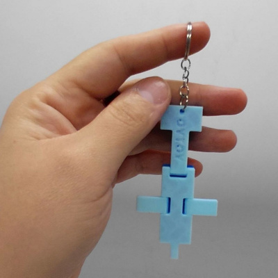 Брелок 3D друк Minecraft Dolphin / Дельфін Майнкрафт, Keychain OYTOY 01027100
