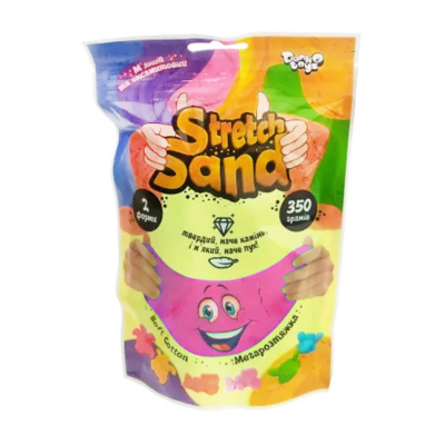 Кінетичний пісок Stretch Sand укр 350 г рожевий Dankotoys STS-04-02U