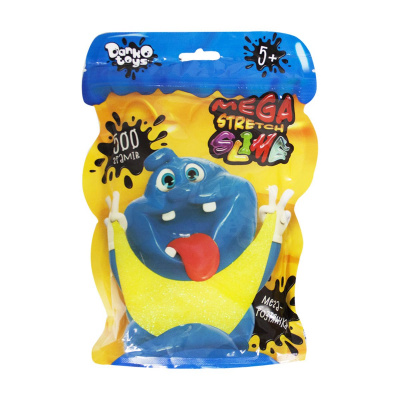 Слайм Mega Stretch Slime 500 г укр жовтий Dankotoys SLM-12-01U