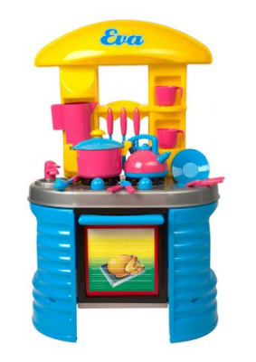 Кухня з посудом (блакитна) Kinderway KW-04-404