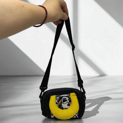 Сумочка mini (текстильна) 18х123 см (без ручок) (жовта) MIC PW-03