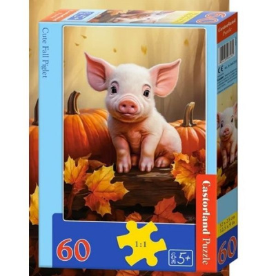 Пазли Миле осіннє порося, 60 елементів Castorland B-066285
